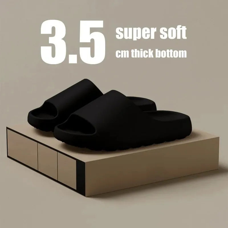 Pantoufles en noix de coco, sandales nuage à semelle épaisse, mode été, semelle souple, pantoufles de plage, sandales pour hommes et femmes, mules en EVA